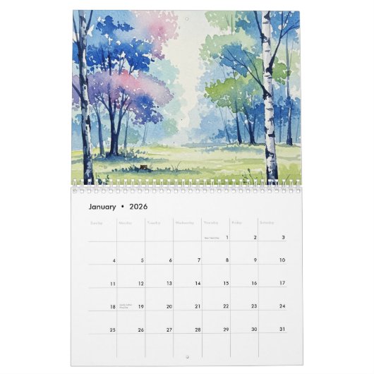 Landscapes Calendar Kalender (Jan 2026)