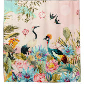 Landscapes of birds in paradise douchegordijn (Voorkant)