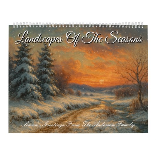 Landscapes of the seasons Template Kalender (Hoes)