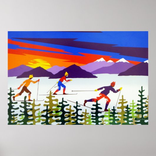 Landscapes Skiing Poster (Voorkant)