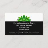 Landscaping And Lawn Mowing Service Visitekaartje (Voorkant)