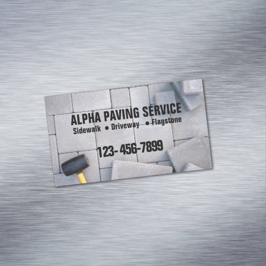 Landscaping Brick Paver Paving Stone Metselwerk Magnetisch Visitekaartje (Voorbeeld)