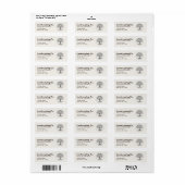 Landscaping Business Cream Retouradres Labels (Full Sheet)
