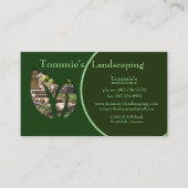 Landscaping Business Green Leaf Landschap Visitekaartje (Voorkant)