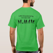 Landscaping Business Logo Work Shirts (Achterkant)