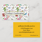 Landscaping Business Pollinators Native Planten Visitekaartje (Voorkant / Achterkant)