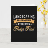 Landscaping Business Vier Tuin Landscaper Grappig Kaart (Gele Bloem)