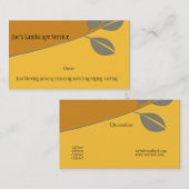 Landscaping Elegant Golden Visitekaartje (Voorkant / Achterkant)