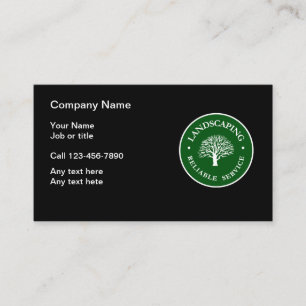 Landscaping Emblem Modern Visitekaartje