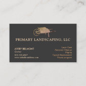 Landscaping en gazon zorg ontwerp Wiel Barrow Visitekaartje (Voorkant)