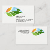Landscaping Garden Background Visitekaartje (Voorkant / Achterkant)