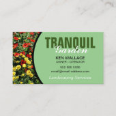 Landscaping Garden Greenhouse Lawn Care Visitekaartje (Voorkant)