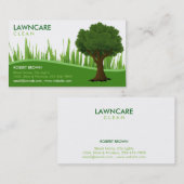 Landscaping Gardener Grass Clean Natuur Business C Visitekaartje (Voorkant / Achterkant)