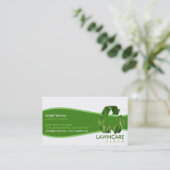 Landscaping Gardener Grass Clean Natuur Visitekaartje (Staand voorkant)