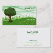Landscaping Gardener Grass Tree Clean Natuur Visitekaartje (Voorkant / Achterkant)