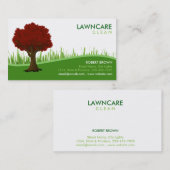 Landscaping Gardener Grass Tree Clean Natuur Visitekaartje (Voorkant / Achterkant)