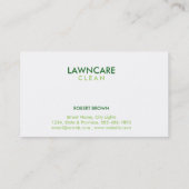 Landscaping Gardener Grass Tree Clean Natuur Visitekaartje (Achterkant)