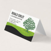 Landscaping Gardening | Bomen-Logo Visitekaartje (Voorkant)