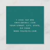 Landscaping Gardening Hand Plant Care Bold Minimum Vierkante Visitekaartje (Achterkant)