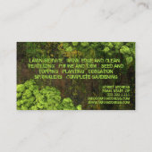 Landscaping Gardening Lawn Care Natuur Architect Visitekaartje (Achterkant)