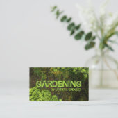Landscaping Gardening Lawn Care Natuur Architect Visitekaartje (Staand voorkant)