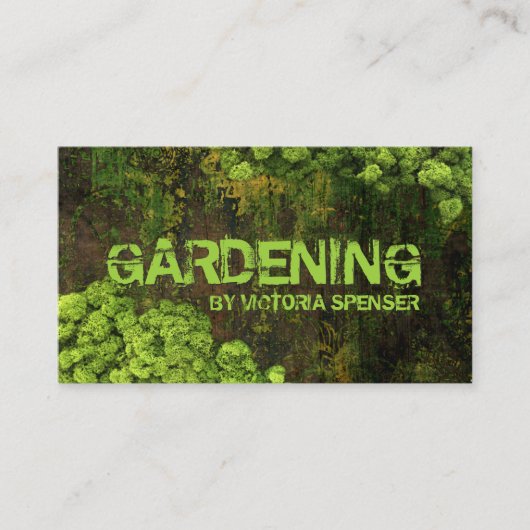 Landscaping Gardening Lawn Care Natuur Architect Visitekaartje (Voorkant)