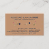 Landscaping Gardening Plant Care Visitekaartje (Achterkant)
