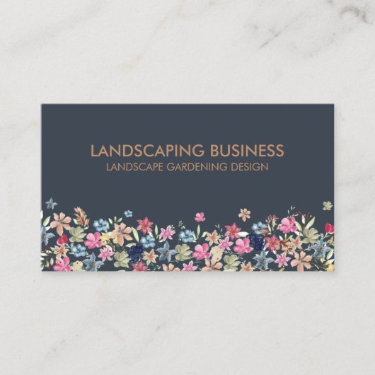 Landscaping Gardening Plant Care Visitekaartje (Voorkant)