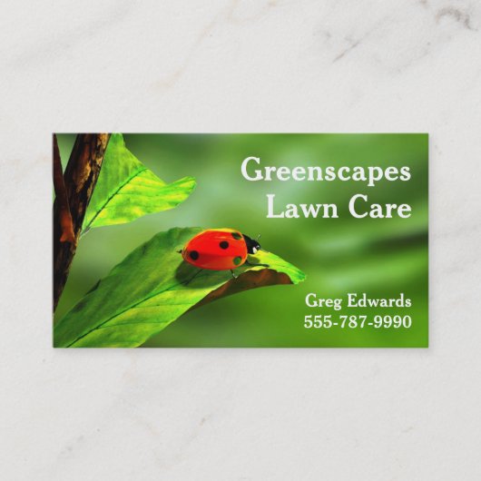 Landscaping gazon zorg tuin professional visitekaartje (Voorkant)