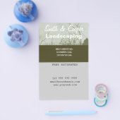 Landscaping gelanceerd Gardening op maat Flyer (Enkel)