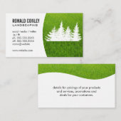 Landscaping gras en bomen visitekaartje (Voorkant / Achterkant)