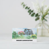 *~* Landscaping Green Grass Modern Lawn Care Visitekaartje (Staand voorkant)