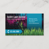 Landscaping in dagbouw Mens Modern Blauwgroen Visitekaartje (Voorkant)