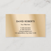 Landscaping in de startfase: zwart en goud visitekaartje (Achterkant)