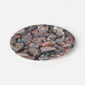 Landscaping Lava Rock Rubble and Stones Papieren Bordje (Gekanteld)