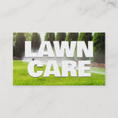 Landscaping Lawn Care Custom QR Visitekaartje (Voorkant)