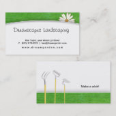 Landscaping Lawn Care Daisy Visitekaartje (Voorkant / Achterkant)