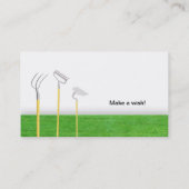 Landscaping Lawn Care Daisy Visitekaartje (Achterkant)