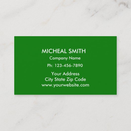 Landscaping Lawn Care Gardener Professional Busine Visitekaartje (Achterkant)