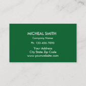 Landscaping Lawn Care Gardener Professional Visitekaartje (Achterkant)