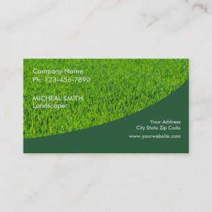 Landscaping Lawn Care Gardener Visitekaartje