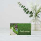 Landscaping Lawn Care Gardener Visitekaartje (Staand voorkant)