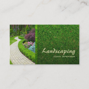 Landscaping Lawn Care Gardener Visitekaartje