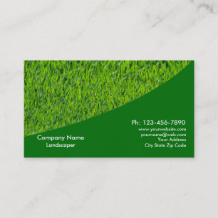 Landscaping Lawn Care Gardener Visitekaartje