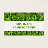 Landscaping Lawn Care Mower Business Card Grass Visitekaartje (Achterkant)