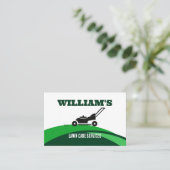 Landscaping Lawn Care Mower Sjabloon Visitekaartje (Staand voorkant)