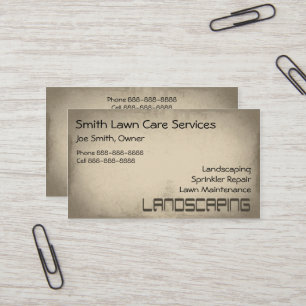 Landscaping Lawn Care Services Visitekaartje