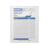 Landscaping Lawn Mowing Business Receipt Factuur Notitieblok (Linkerzijde)