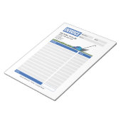 Landscaping Lawn Mowing Business Receipt Factuur Notitieblok (Schuin)