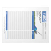 Landscaping Lawn Mowing Business Receipt Factuur Notitieblok (Voorkant)